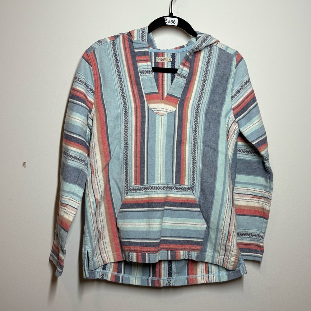 Faherty Baja Striped Pullover Hoodie